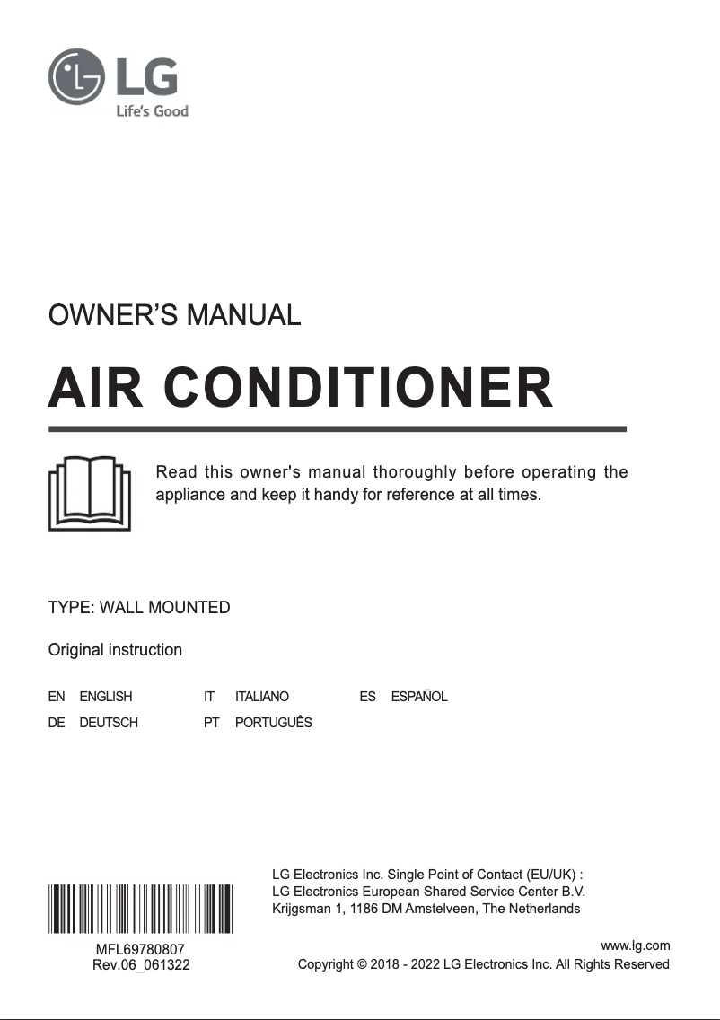 Page 1 of the manual User Manual LG S12EG