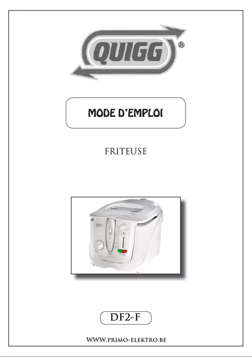 Page 1 of the manual User Manual Quigg DF2