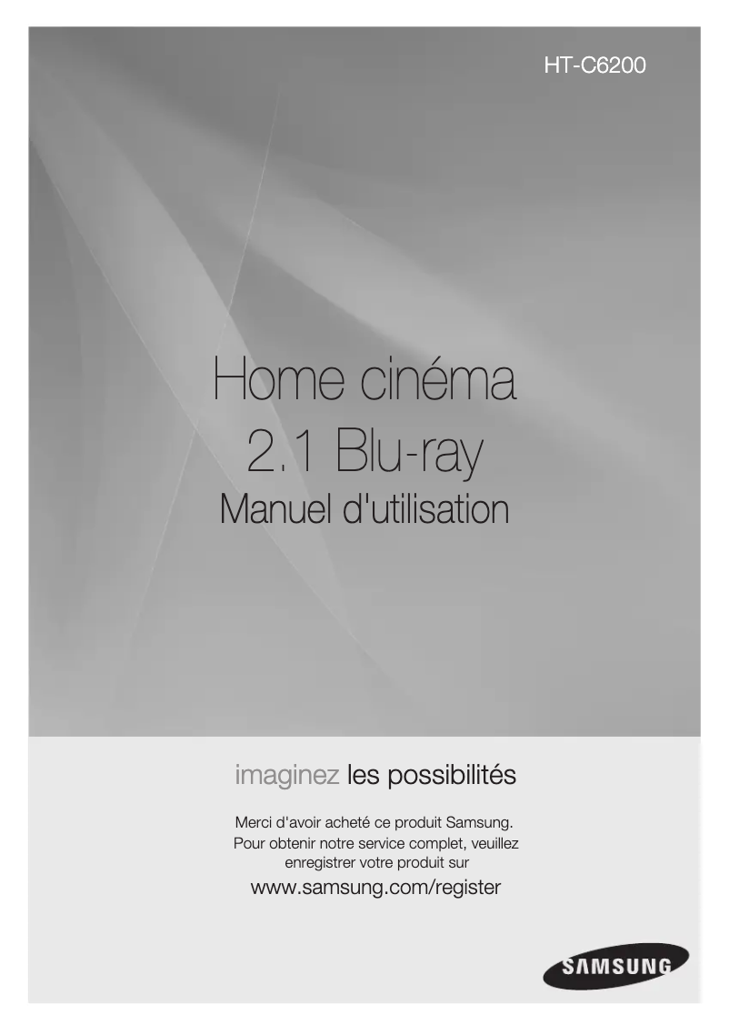 First page image of the manual for HT-C6200