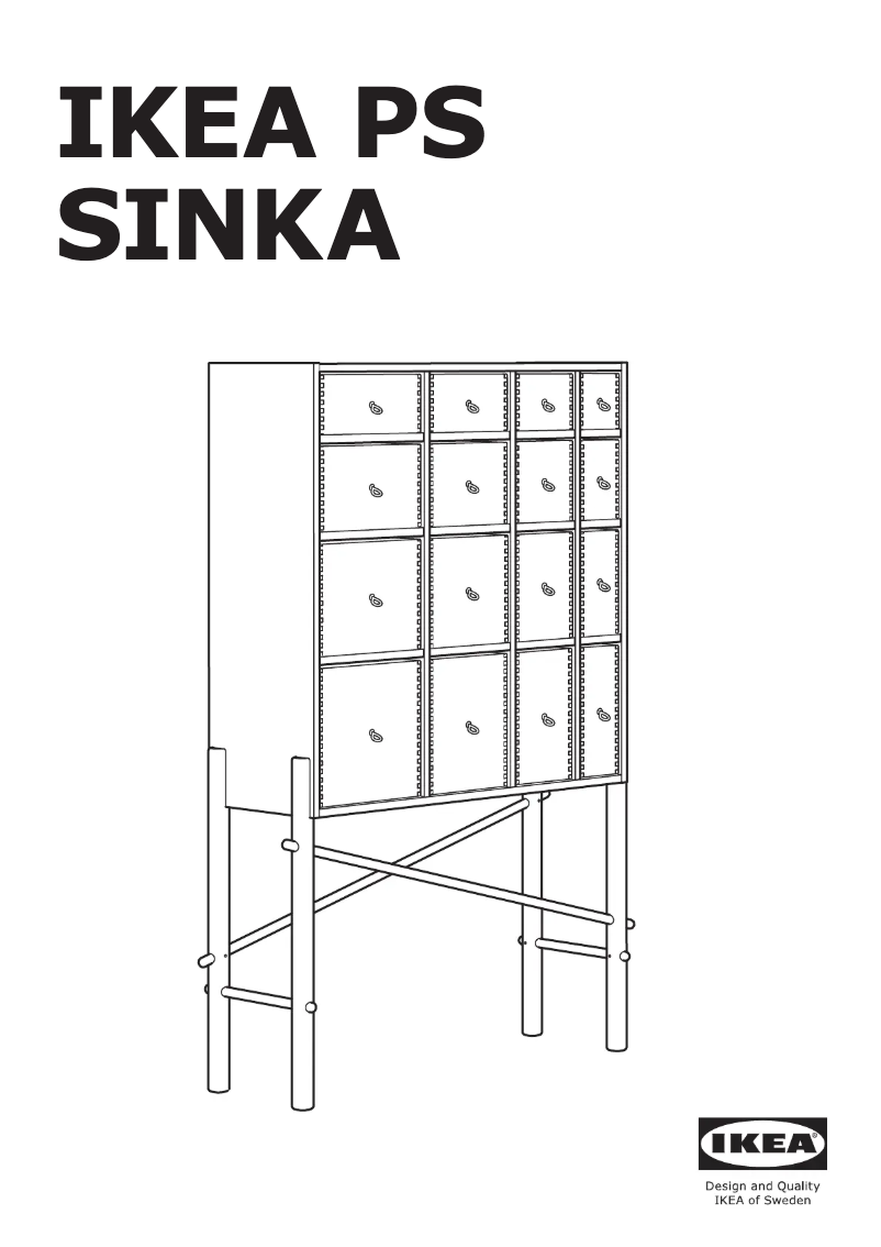 First page image of the manual for PS SINKA 204.943.12