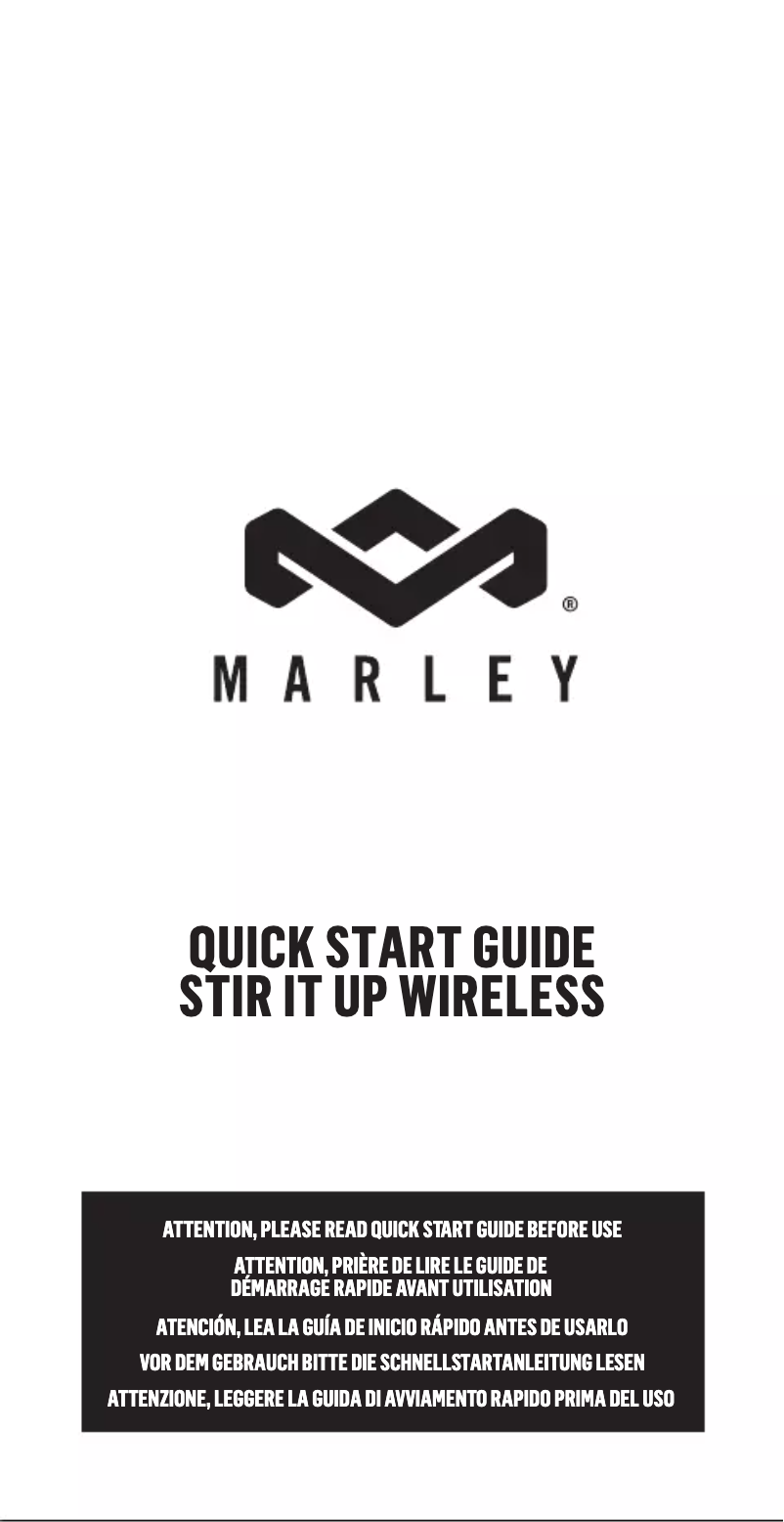 Page 1 of the manual User Manual House of Marley Simmer Down