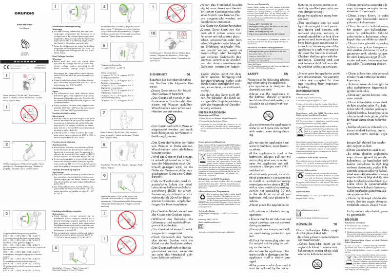 First page image of the manual for HD 2509 R