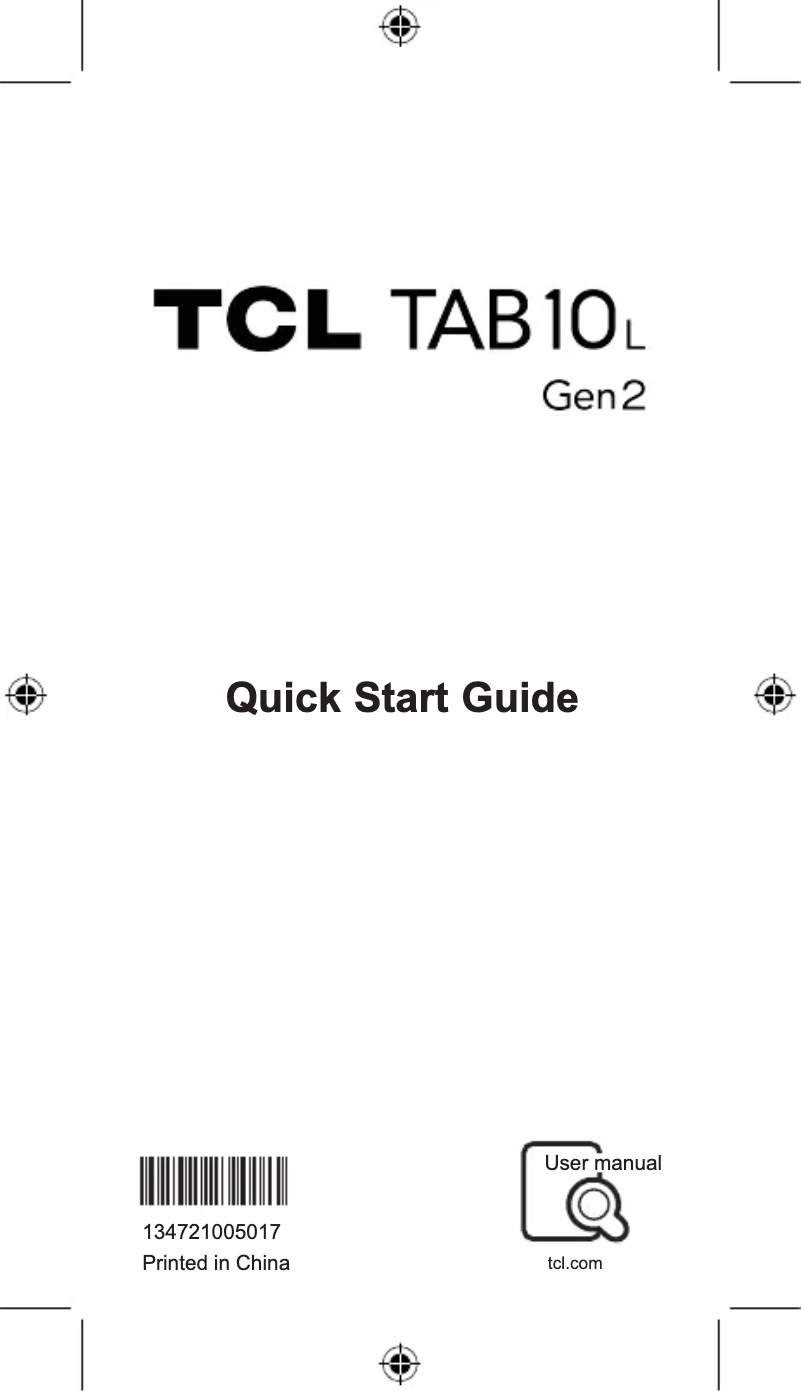 First page image of the manual for TAB 10L Gen 2