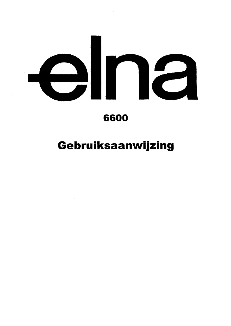 First page image of the manual for 6600