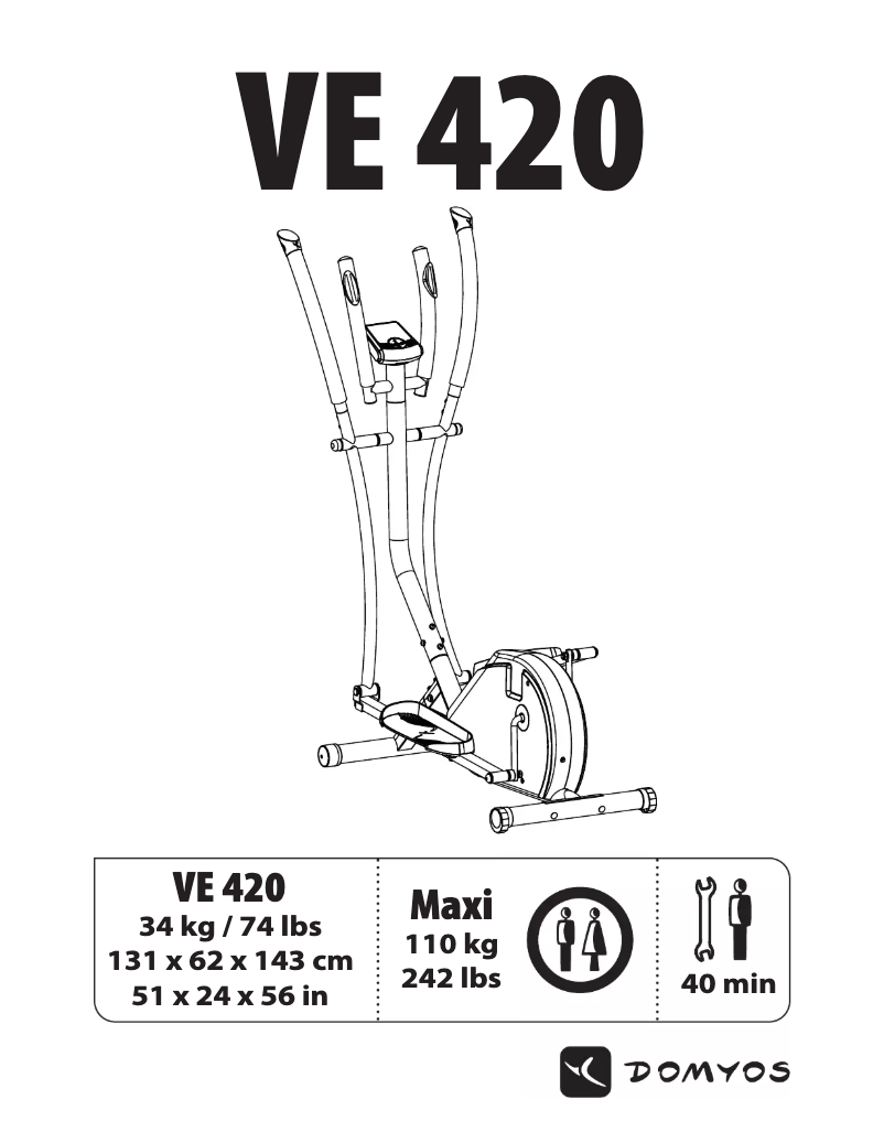 First page image of the manual for VE 420