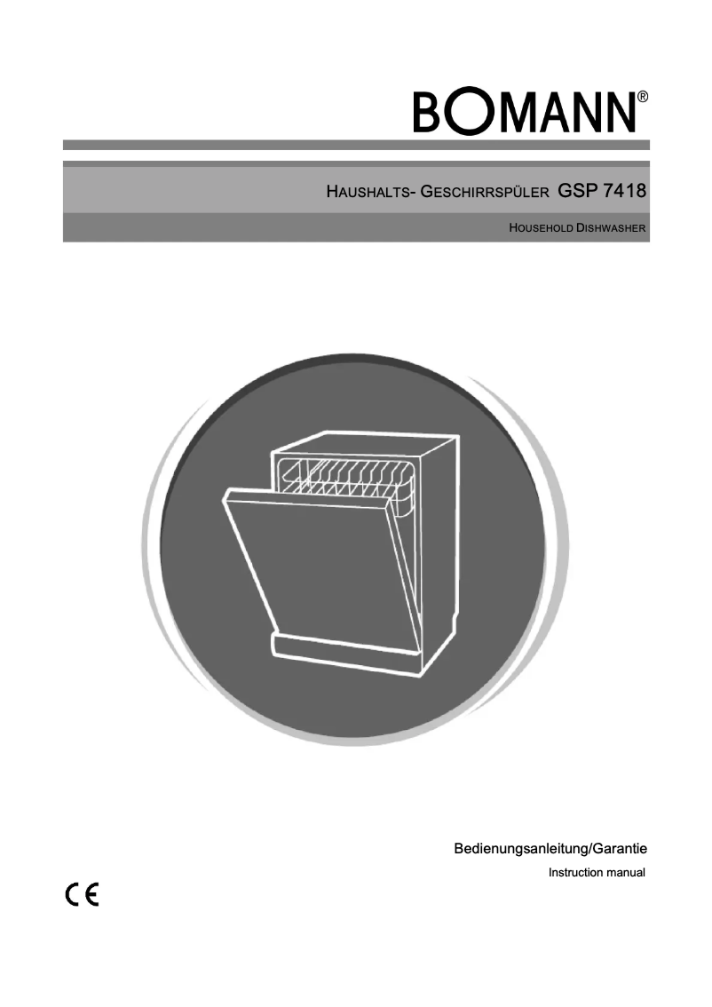 First page image of the manual for GSP 741