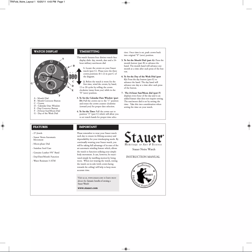 First page image of the manual for 17460