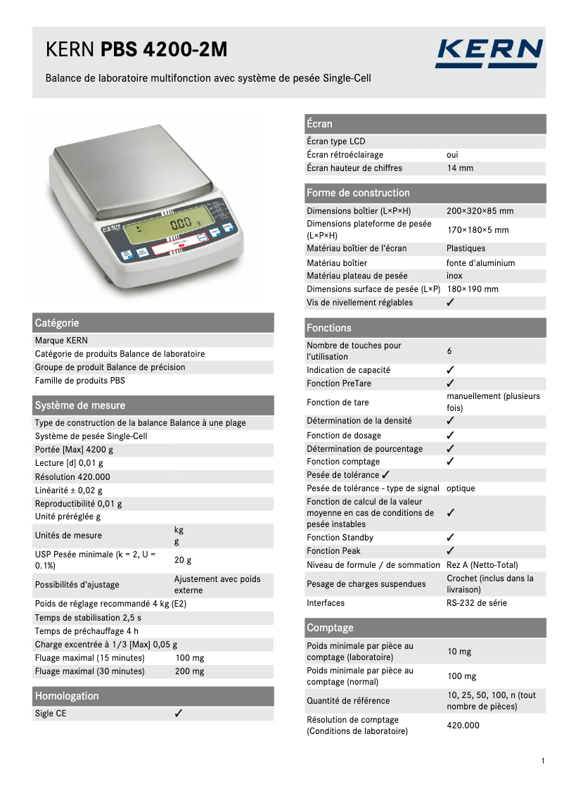 First page image of the manual for PBS 4200-2M