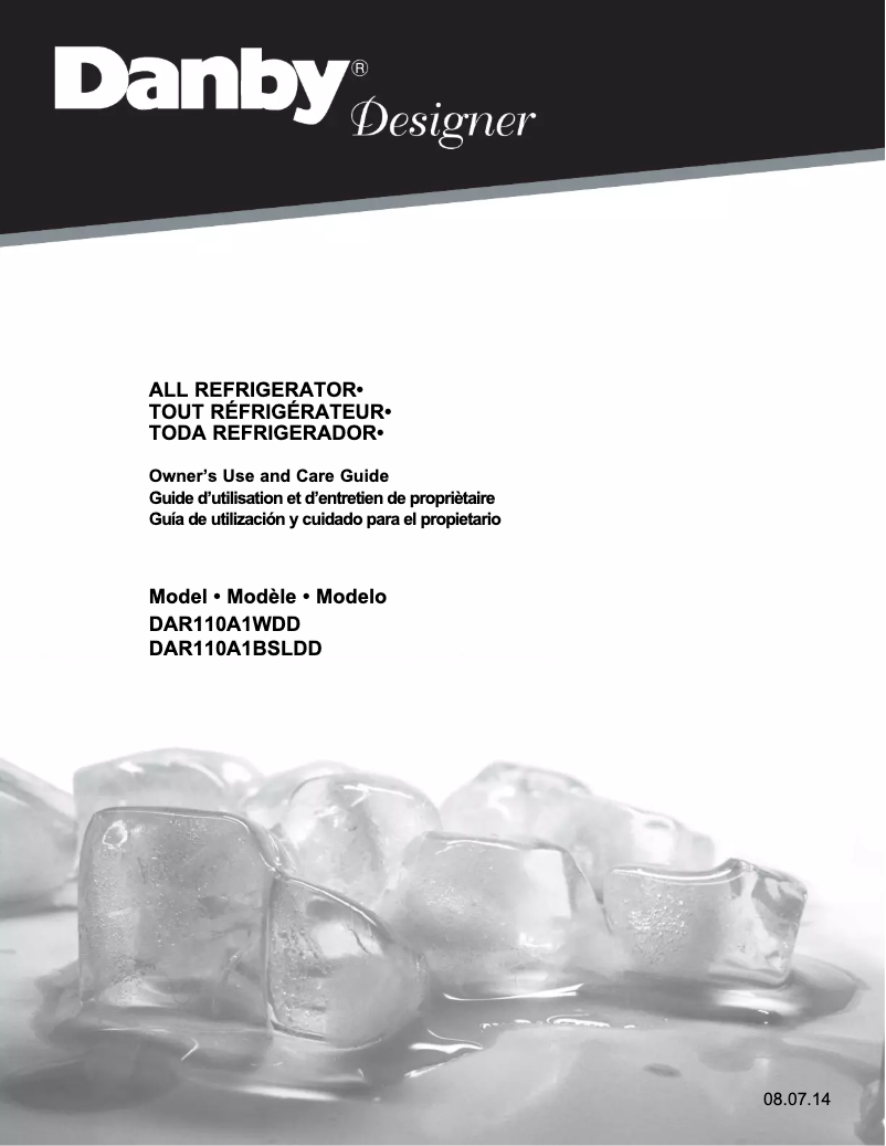 First page image of the manual for DAR110A1DD