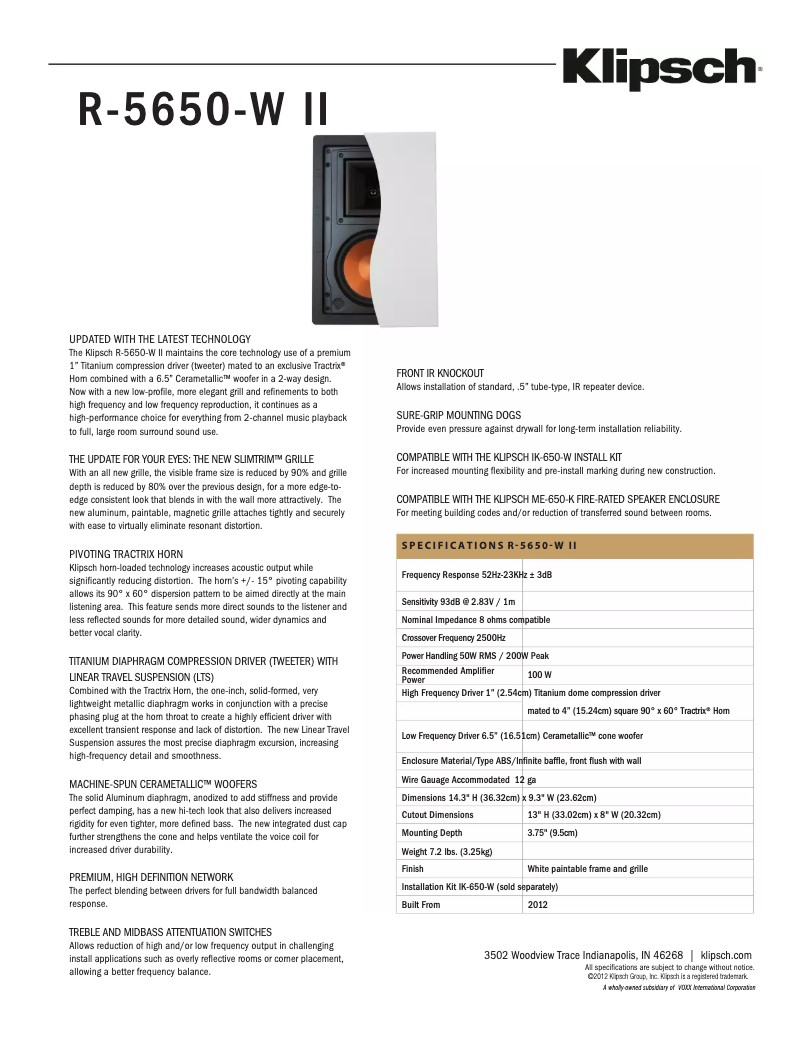 First page image of the manual for Reference R-5650-W II