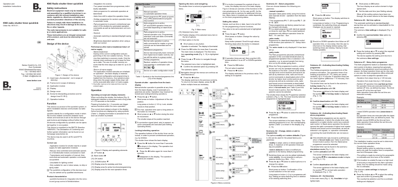Page 1 of the manual User Manual Hager 85745129