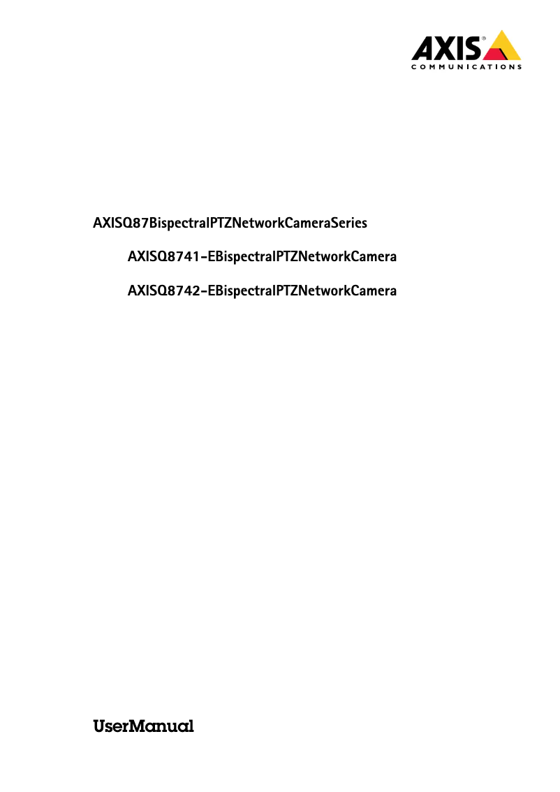 First page image of the manual for Q8742-LE