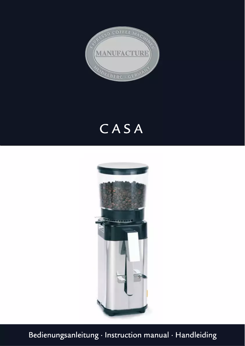 First page image of the manual for Casa II