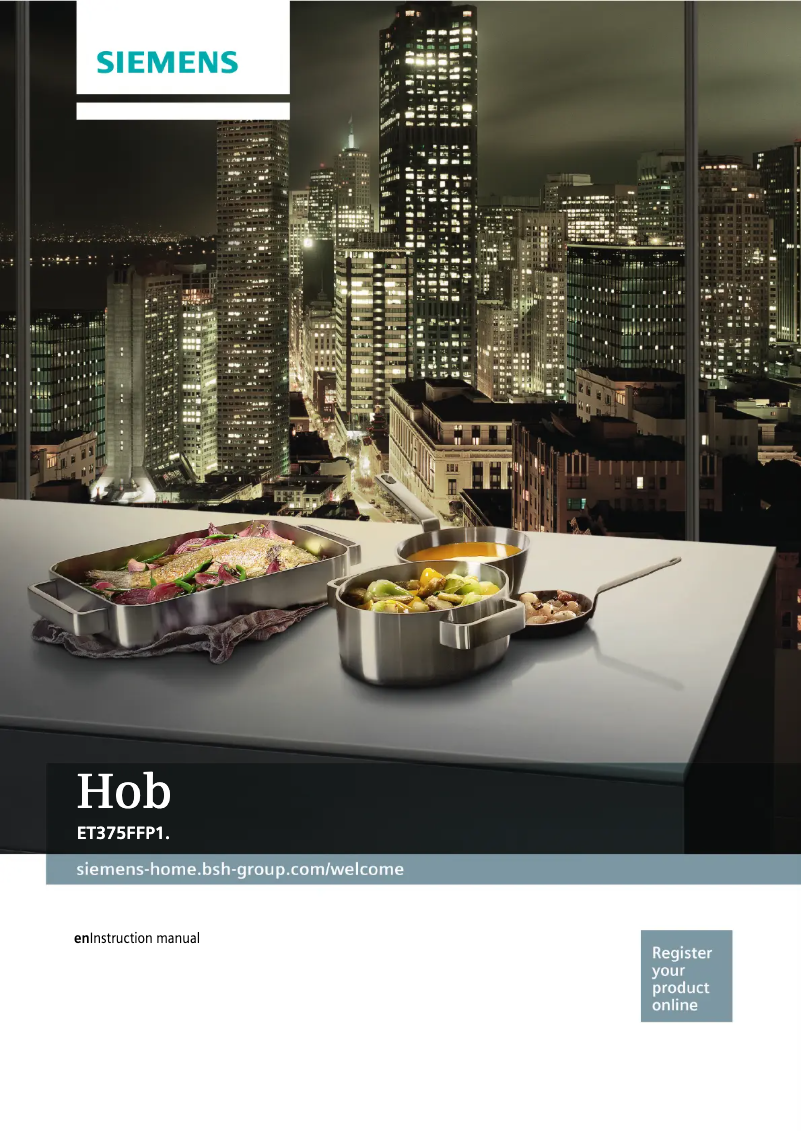 Page 1 of the manual User Manual Siemens ET375FFP1M