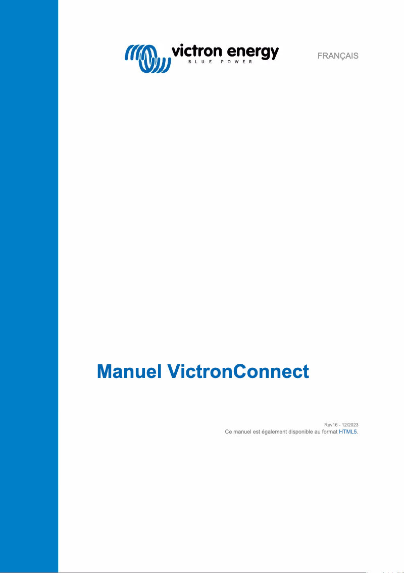 Page 1 of the manual User Manual Victron Energy BMV-700H