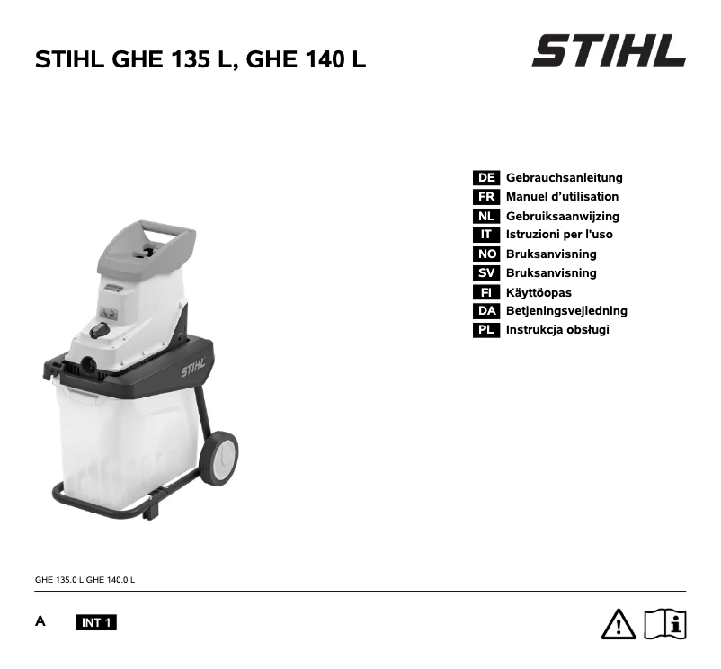 Page 1 of the manual User Manual Stihl GHE 135 L