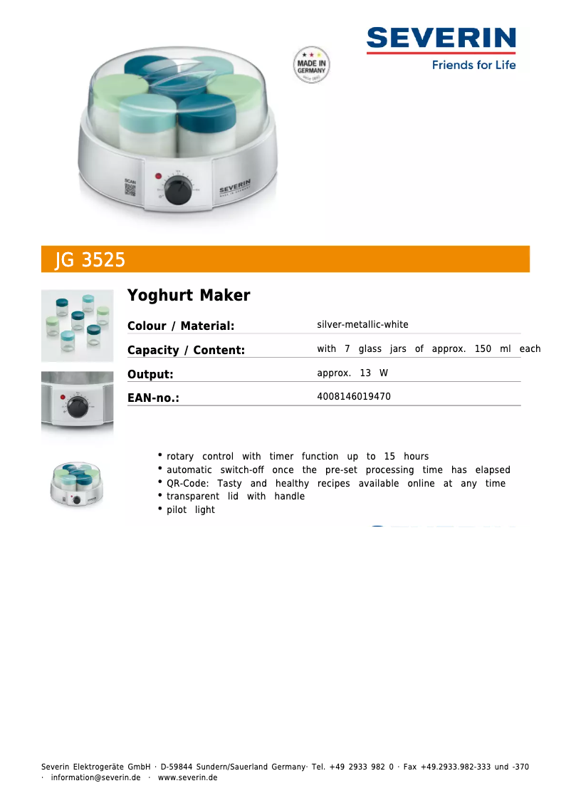 First page image of the manual for JG 3525