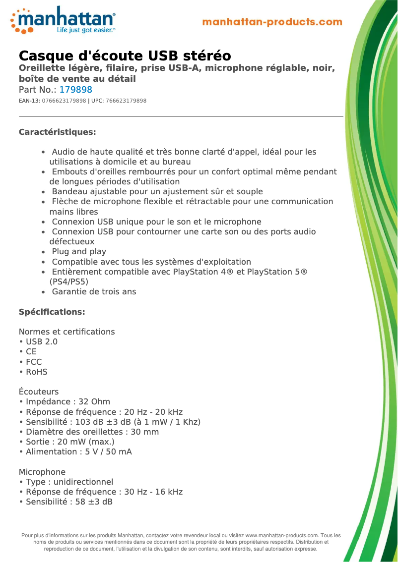 First page image of the manual for 179898