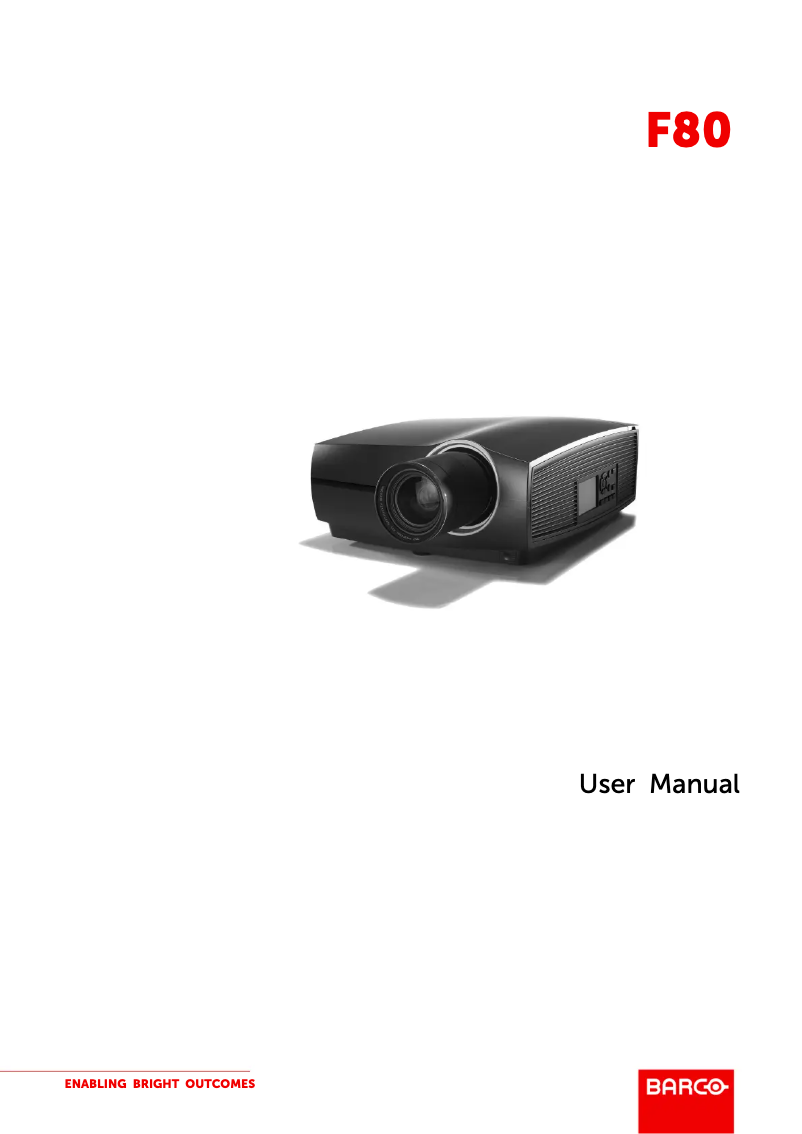 First page image of the manual for F80-4K7
