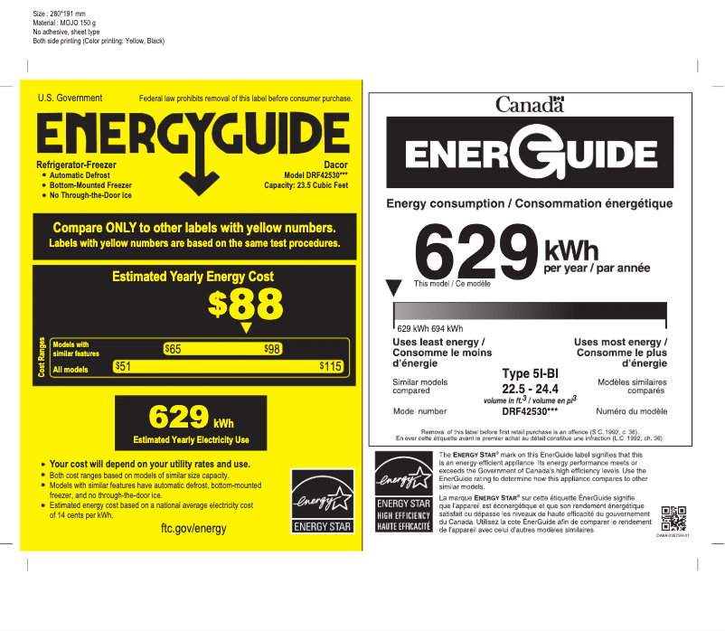 First page image of the manual for DRS425300SR