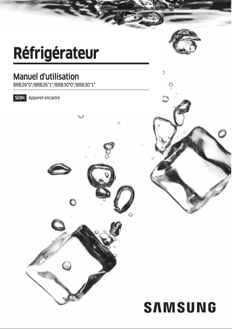 First page image of the manual for BRB26602FWW