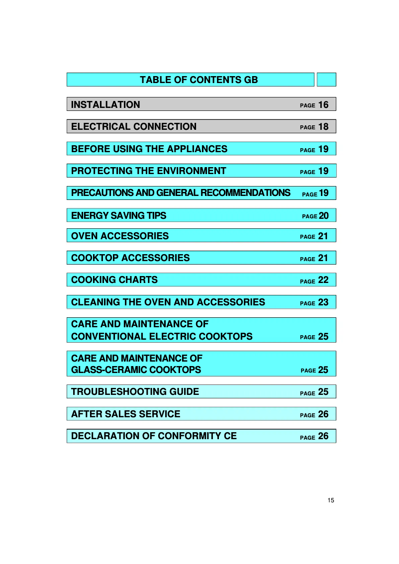 Page 1 of the manual User Manual Whirlpool AKZ 317 WH