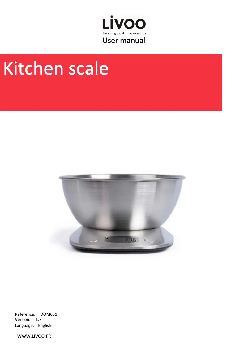 First page image of the manual for DOM431