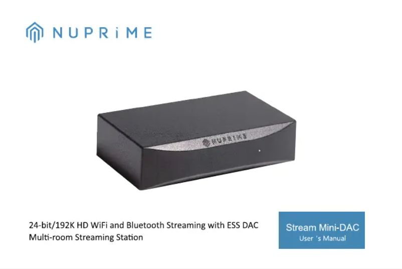 First page image of the manual for Omnia Stream Mini-DAC
