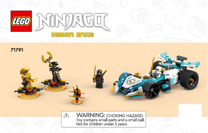 First page image of the manual for Ninjago 71791