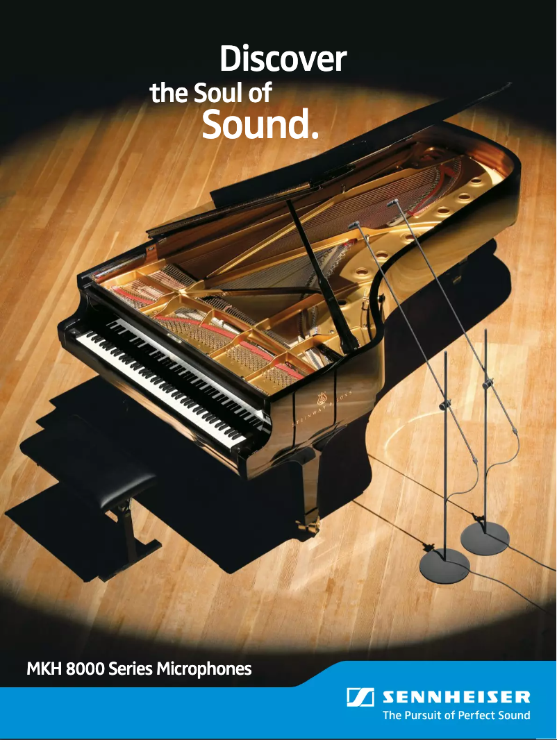 Page 1 of the manual Brochure Sennheiser MKH 8090