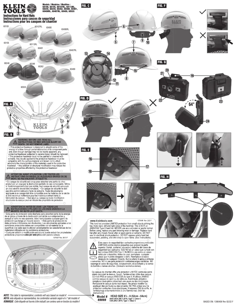First page image of the manual for 60407RL