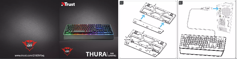 Page 1 of the manual User Manual Trust Thura GXT 86