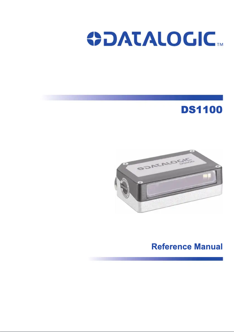 Page 1 of the manual User Manual Datalogic DS1100-2111 HI-RES