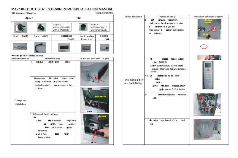First page image of the manual for MDP-N047SNC1