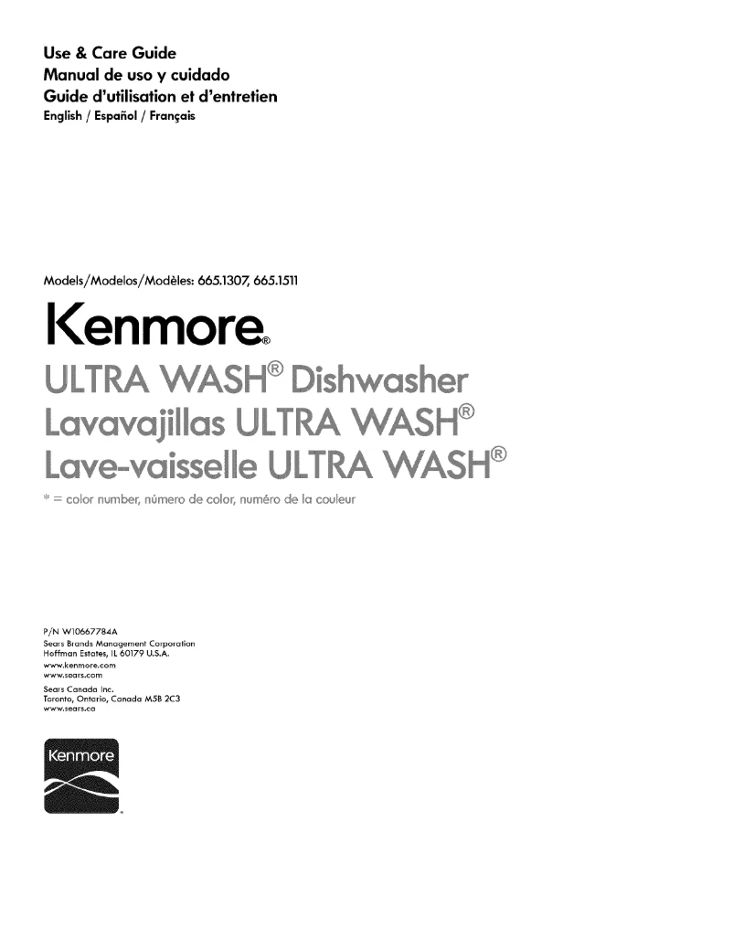 Page 1 of the manual Technical Sheet Kenmore 14319