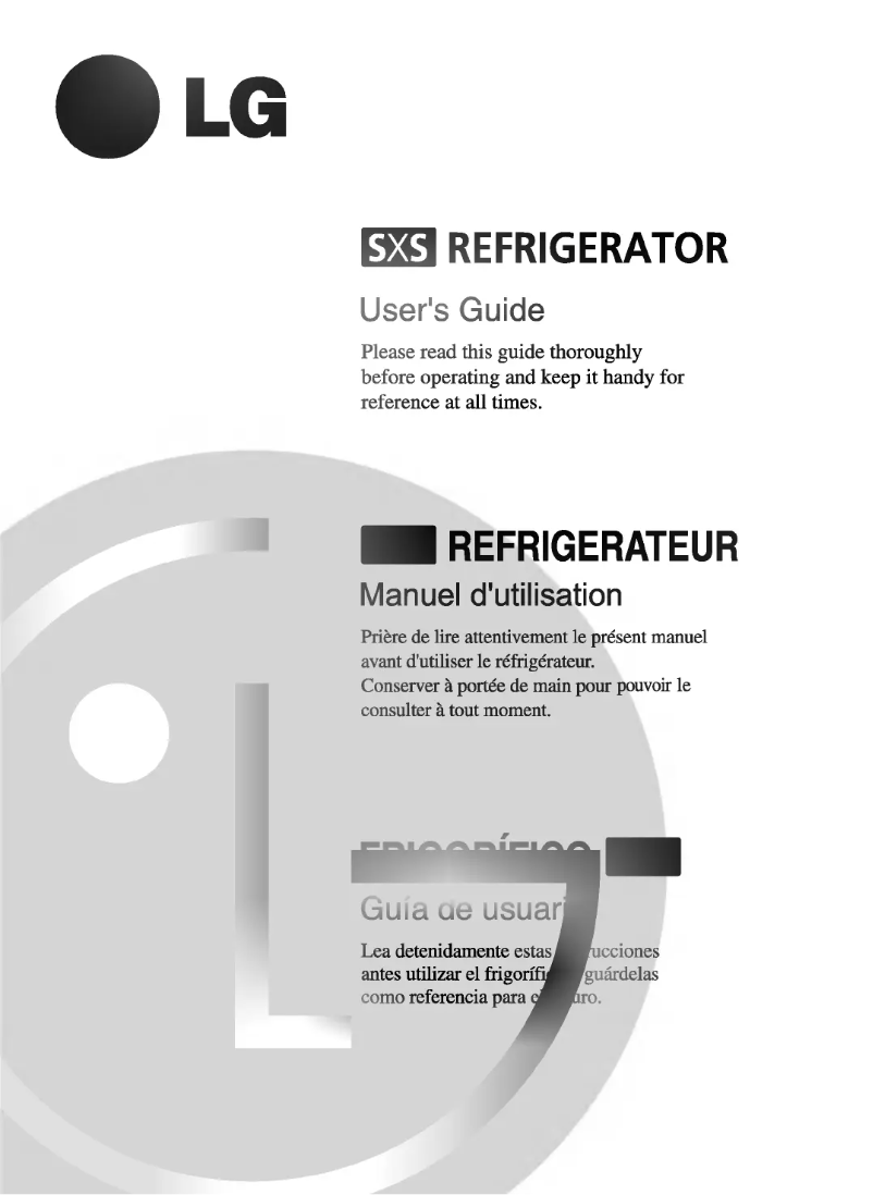 First page image of the manual for GR-B207DTZA
