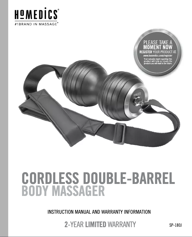 First page image of the manual for SP-180J