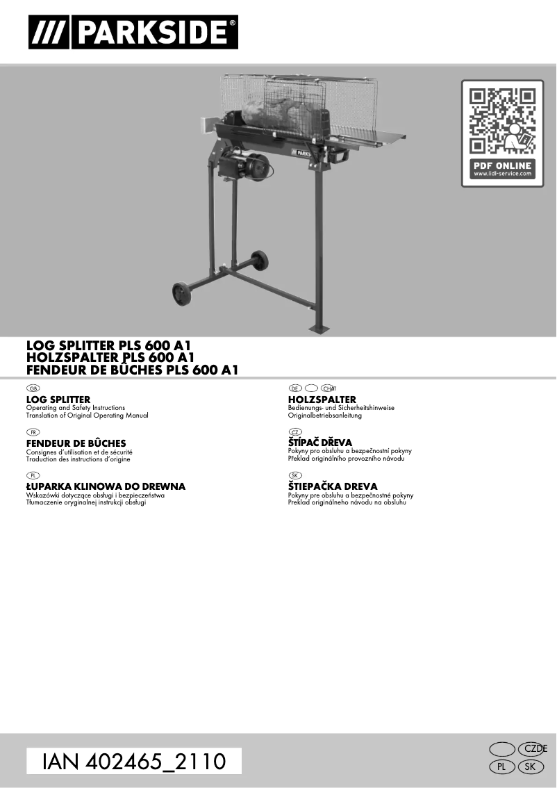 First page image of the manual for PLS 600 A1