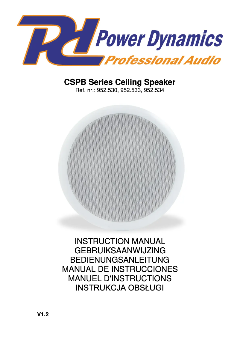 First page image of the manual for CSPB6