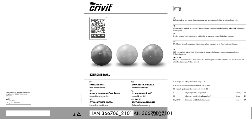 First page image of the manual for IAN 366706