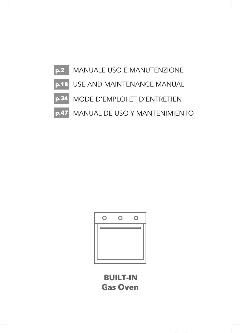 First page image of the manual for GFXV21BK-S2