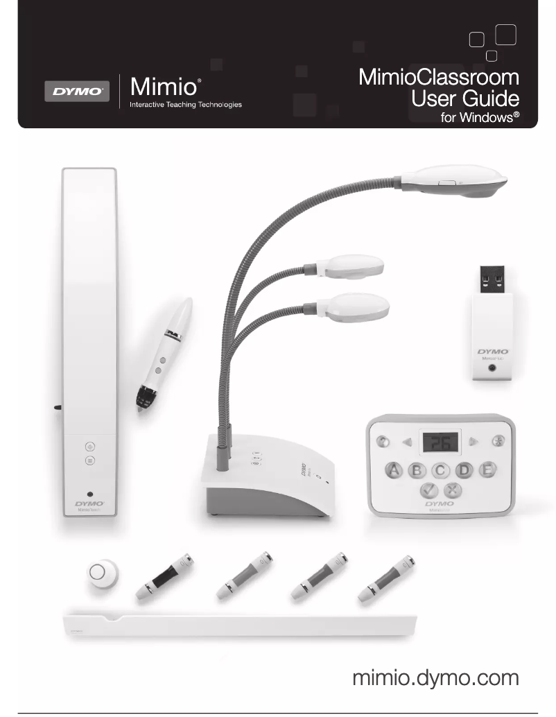 Page 1 of the manual User Manual Mimio MimioPad