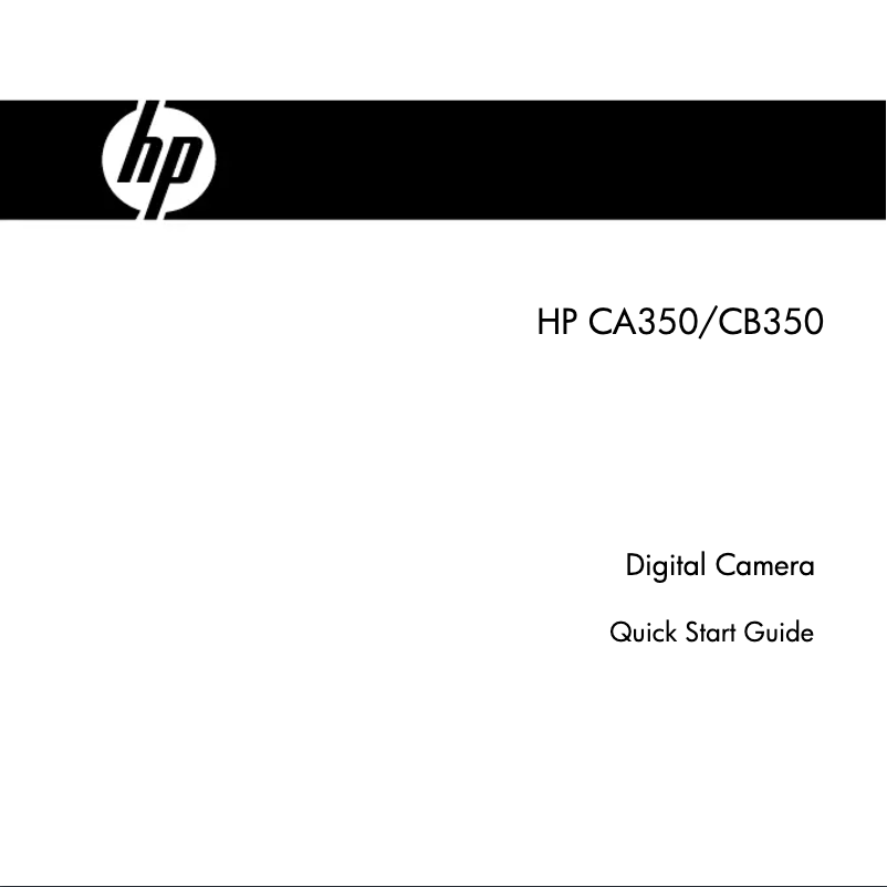 Page 1 of the manual Quick Start Guide HP CA350