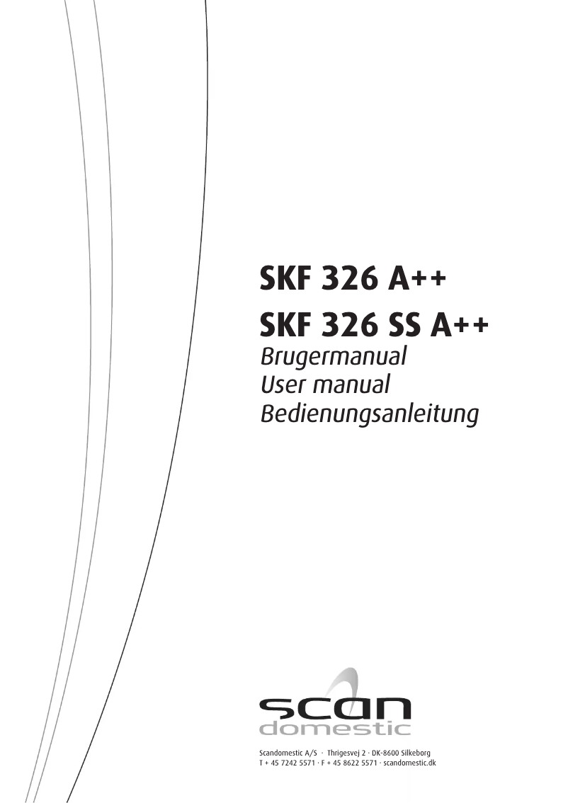 Page 1 of the manual User Manual Scandomestic SKF 326