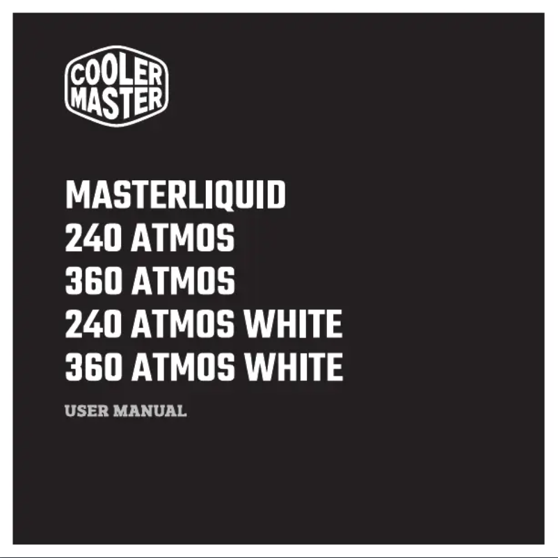 First page image of the manual for MasterLiquid 240 ATMOS