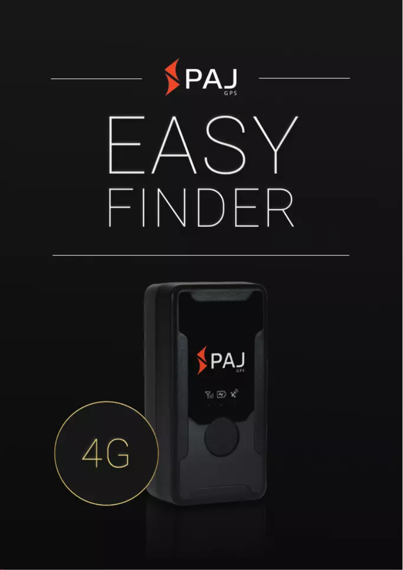 Page 1 of the manual User Manual PAJ GPS Easy Finder 4G
