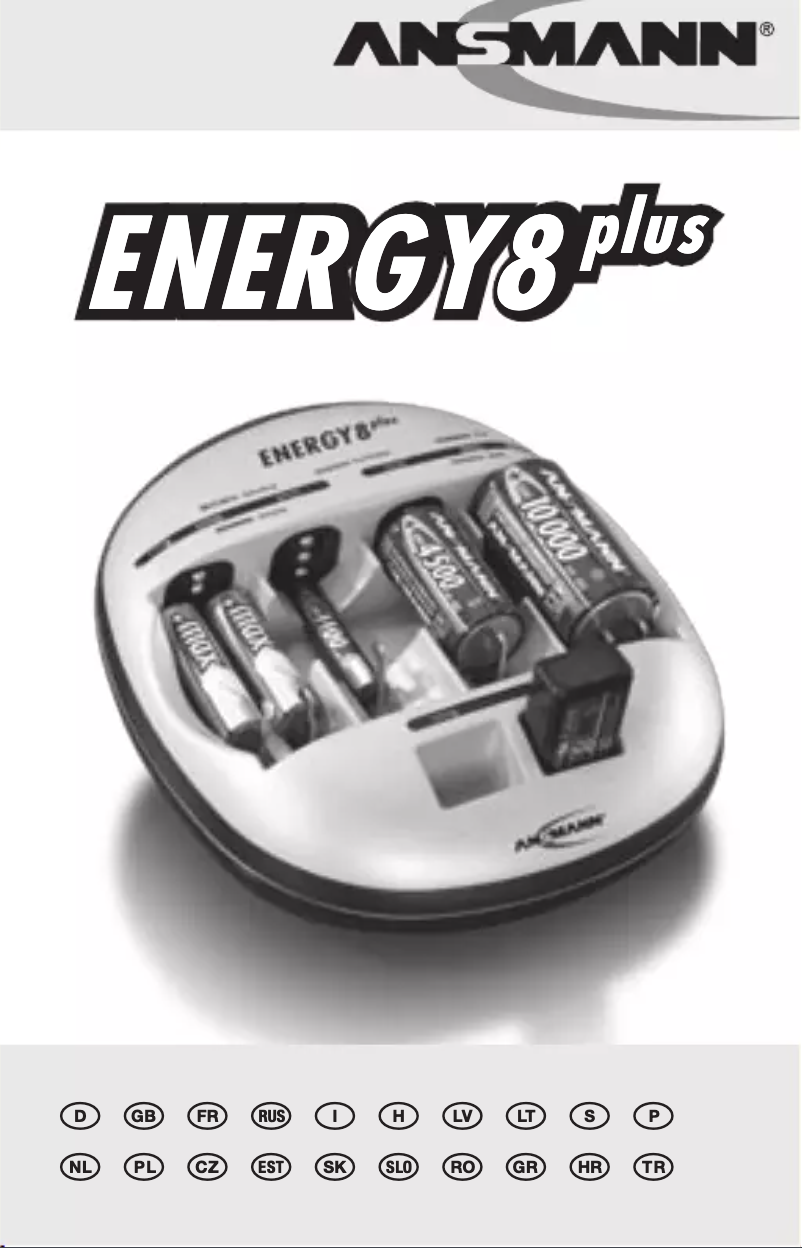 First page image of the manual for Energy 8 Plus