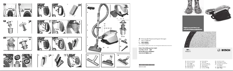 Page 1 of the manual User Manual Bosch BGS51842