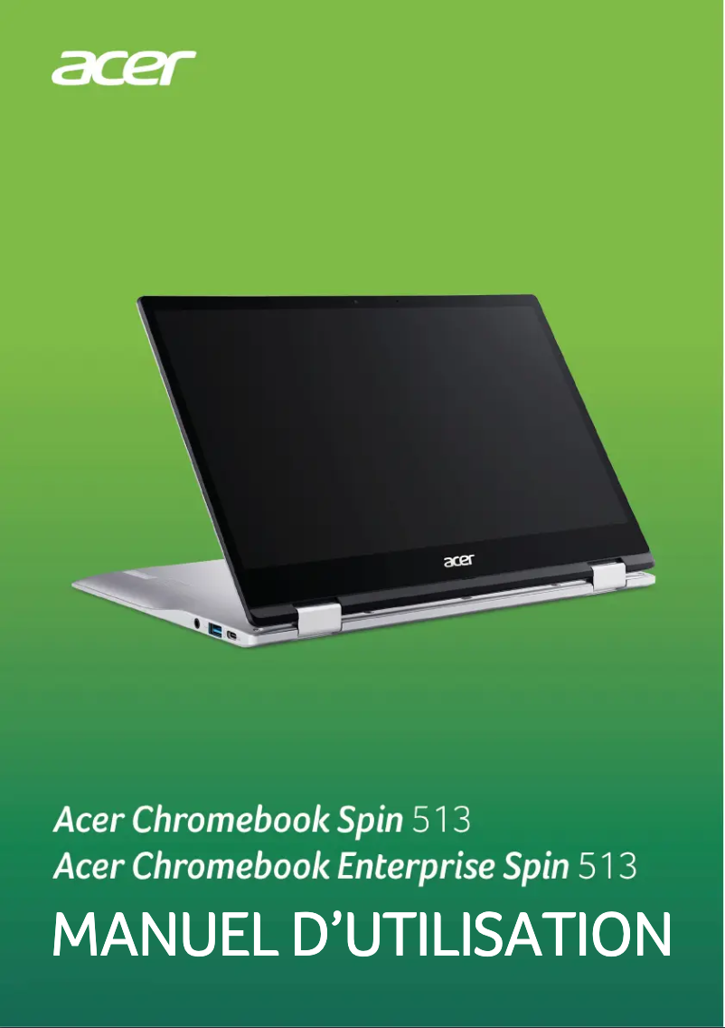 Page 1 of the manual User Manual Acer Chromebook Spin 513
