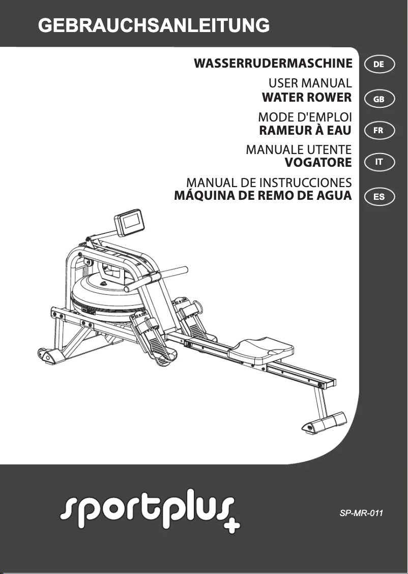 Page 1 of the manual User Manual SportPlus SP-MR-011